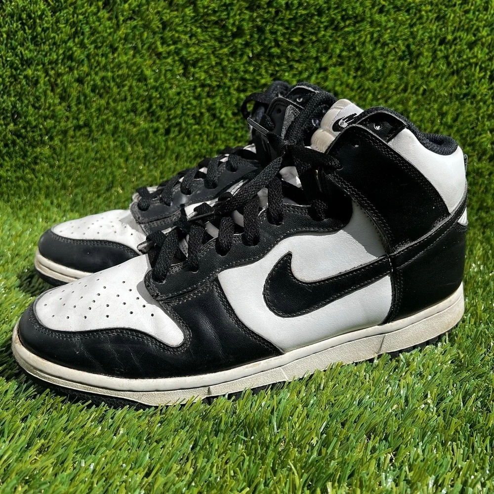 Nike Shoes Men Size 9.5 Dunk High Panda Black White Sneakers DD1869-103